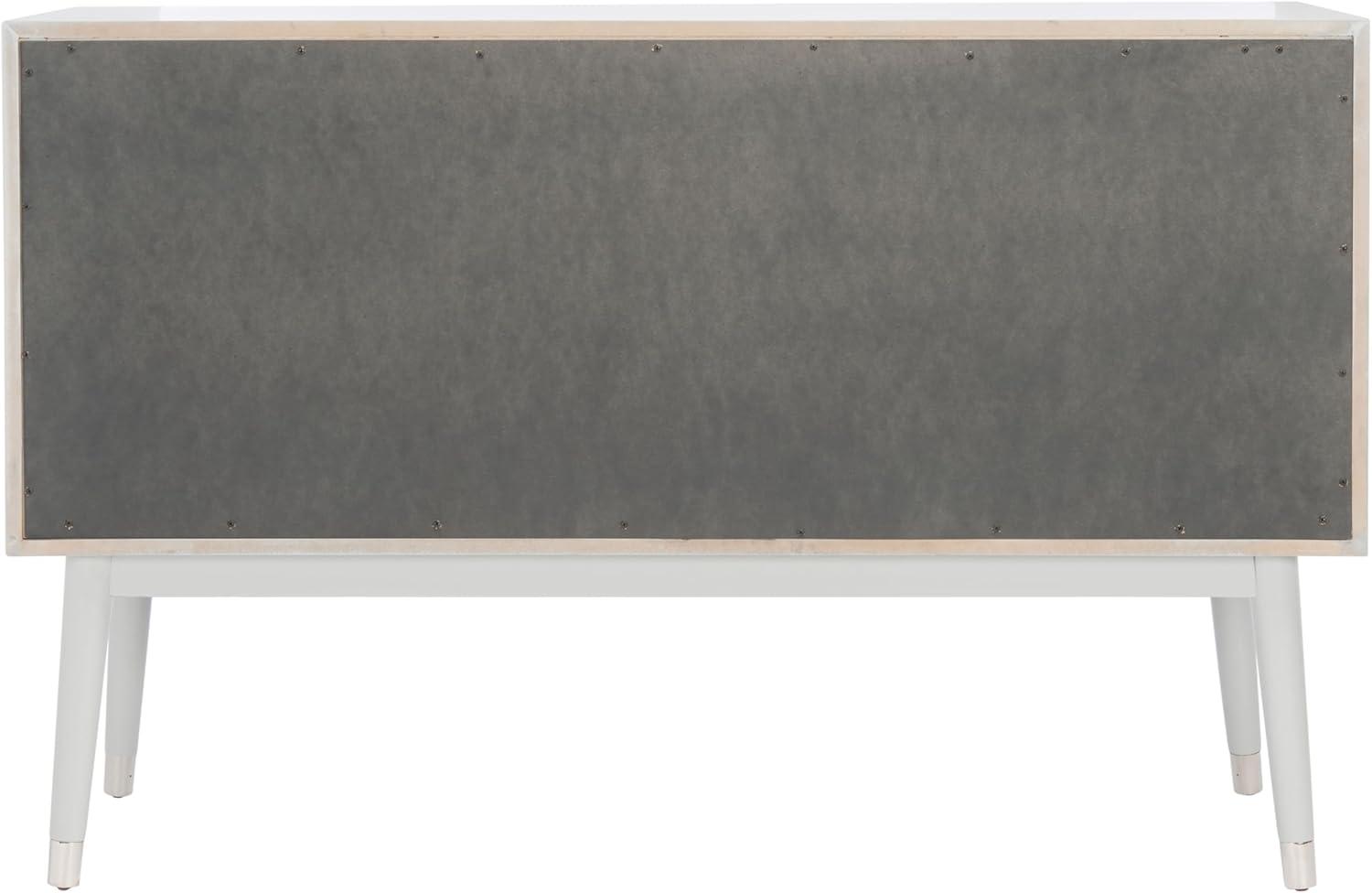 image:imageSAFAVIEH Couture Collection Zack Grey 6Drawer Wood Dresser with Silver Accents Modern Storage Chest DUP1004JGreySilver
