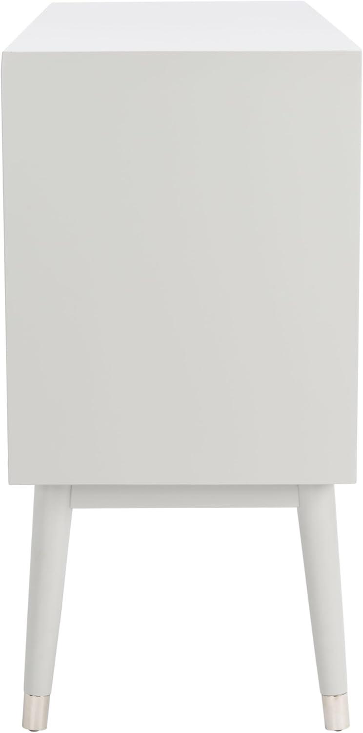 image:imageSAFAVIEH Couture Collection Zack Grey 6Drawer Wood Dresser with Silver Accents Modern Storage Chest DUP1004JGreySilver