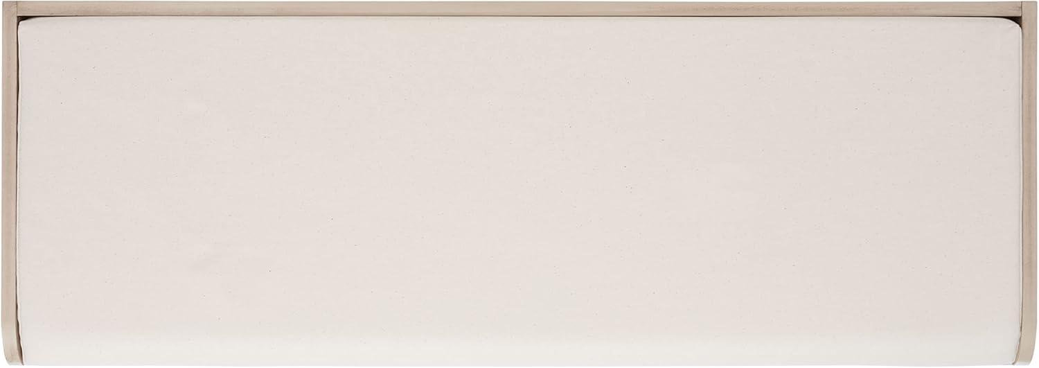 image:imageSAFAVIEH Home Collection Briar 3Drawer Upholstered Storage Bench Farmhouse Entryway Accent Bench with Cushion Top Distressed Grey Frame amp Sand Drawer Fronts BCH5700CSandDistressed White