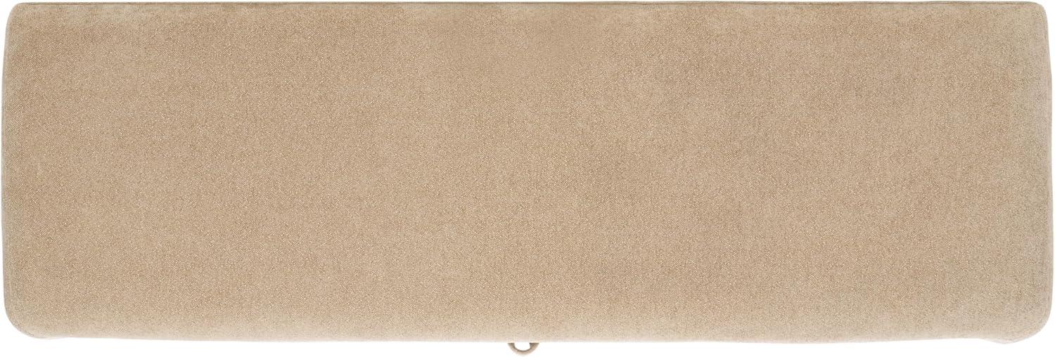 image:imageSAFAVIEH Home Collection Kowal Sand Linen Storage Bench Modern Upholstered Entryway or Bedroom Bench with Hidden Compartment BCH1301ASand