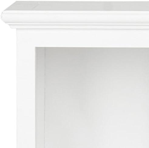 image:imageSAFAVIEH Home Collection Maralah 5Shelf Solid Wood Bookcase White 25 Wide Storage Display Shelf Fully Assembled AMH6634BWhite