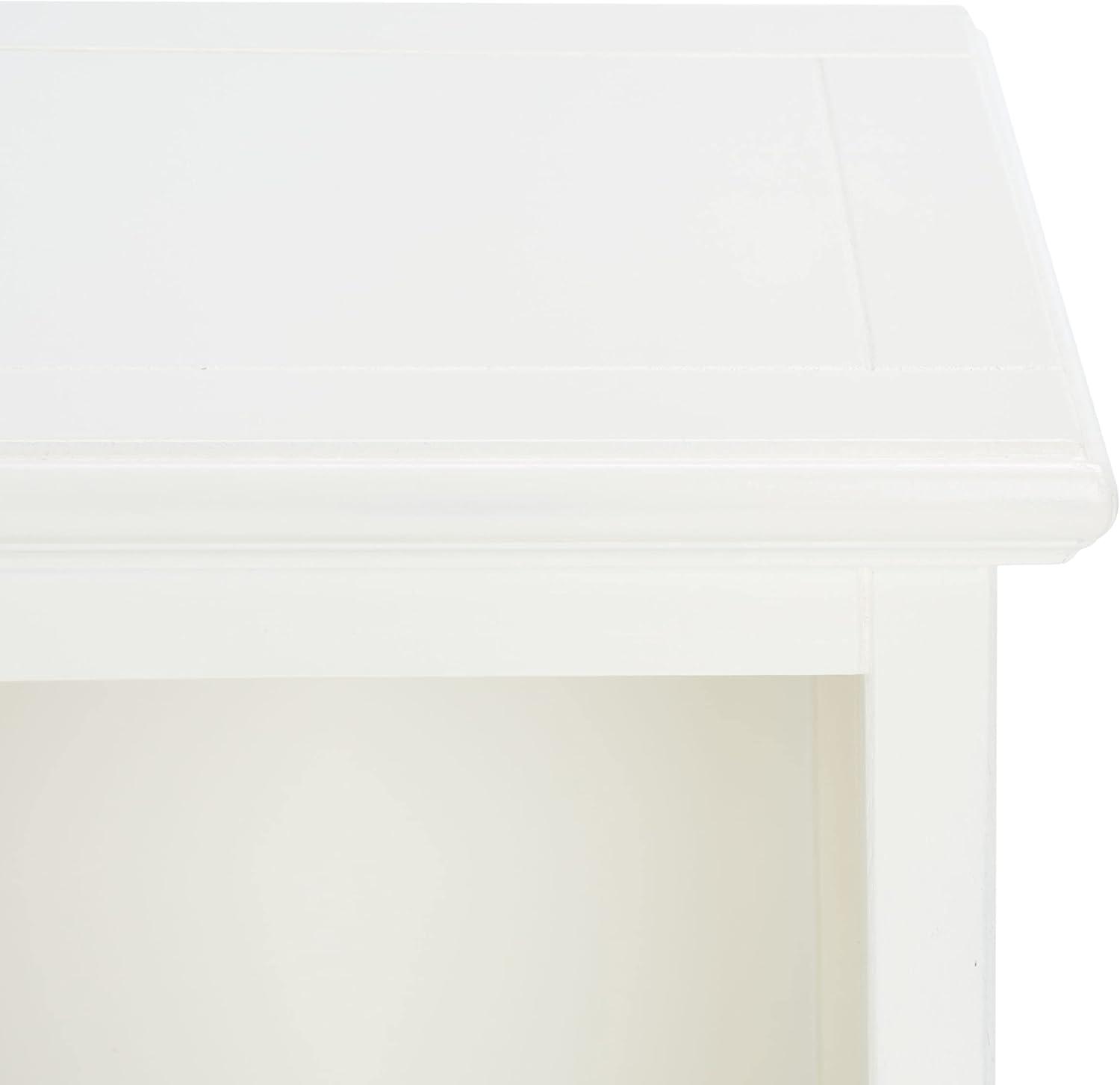 image:imageSAFAVIEH Home Collection Maralah 5Shelf Solid Wood Bookcase White 25 Wide Storage Display Shelf Fully Assembled AMH6634BWhite