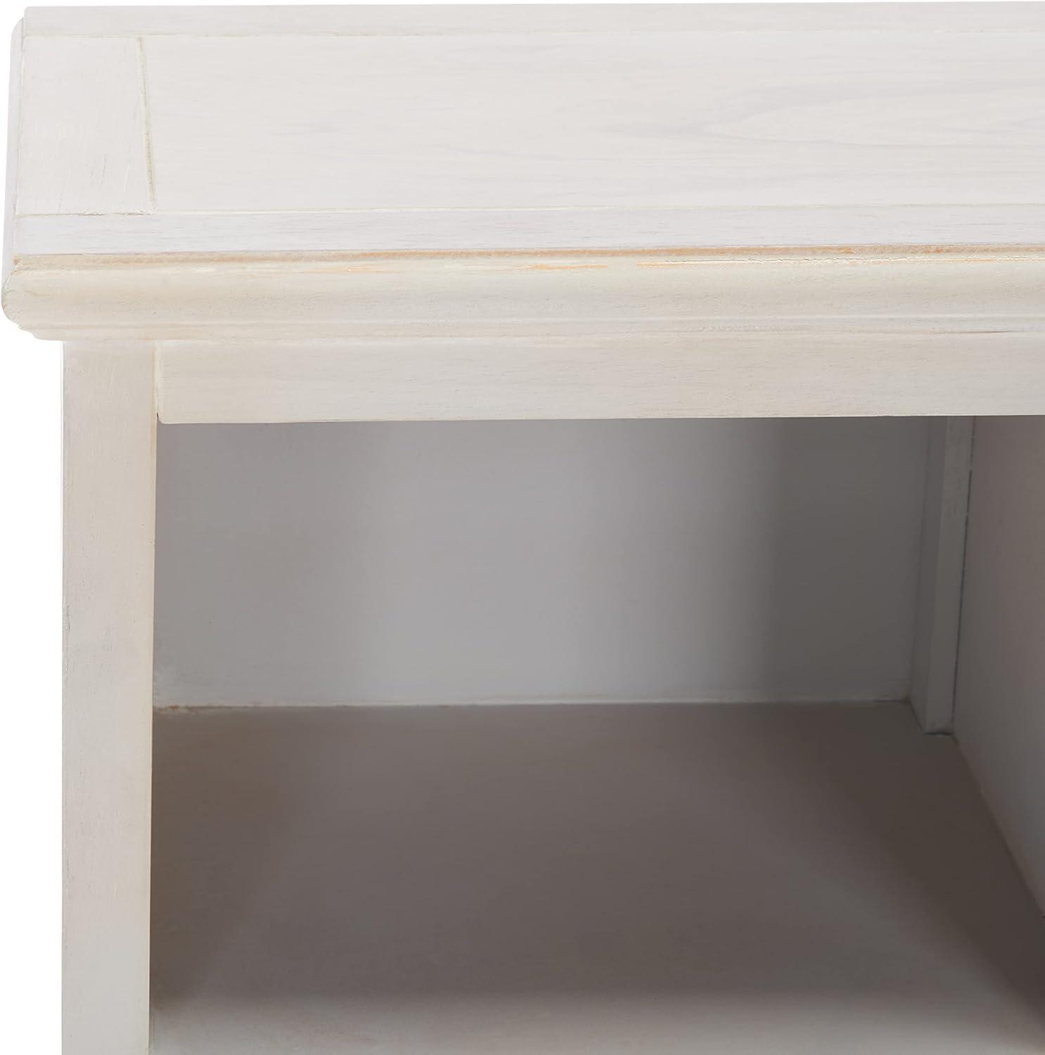 image:imageSAFAVIEH Home Collection Maralah 5Shelf Solid Wood Bookcase White 25 Wide Storage Display Shelf Fully Assembled AMH6634BWhite Washed