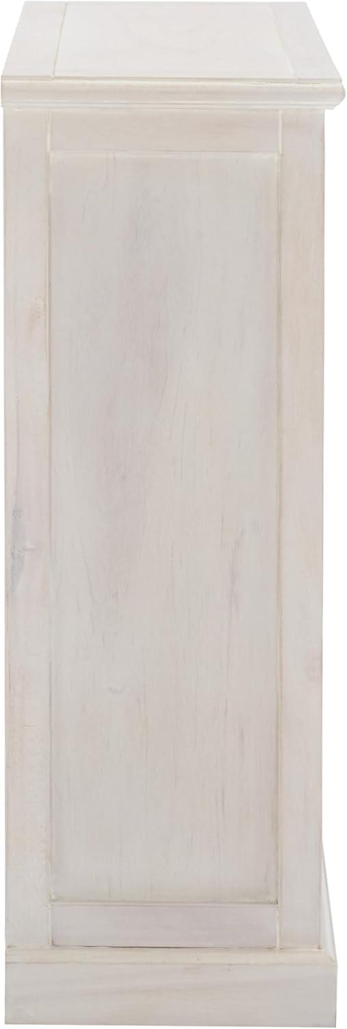 image:imageSAFAVIEH Home Collection Maralah 5Shelf Solid Wood Bookcase White 25 Wide Storage Display Shelf Fully Assembled AMH6634BWhite Washed