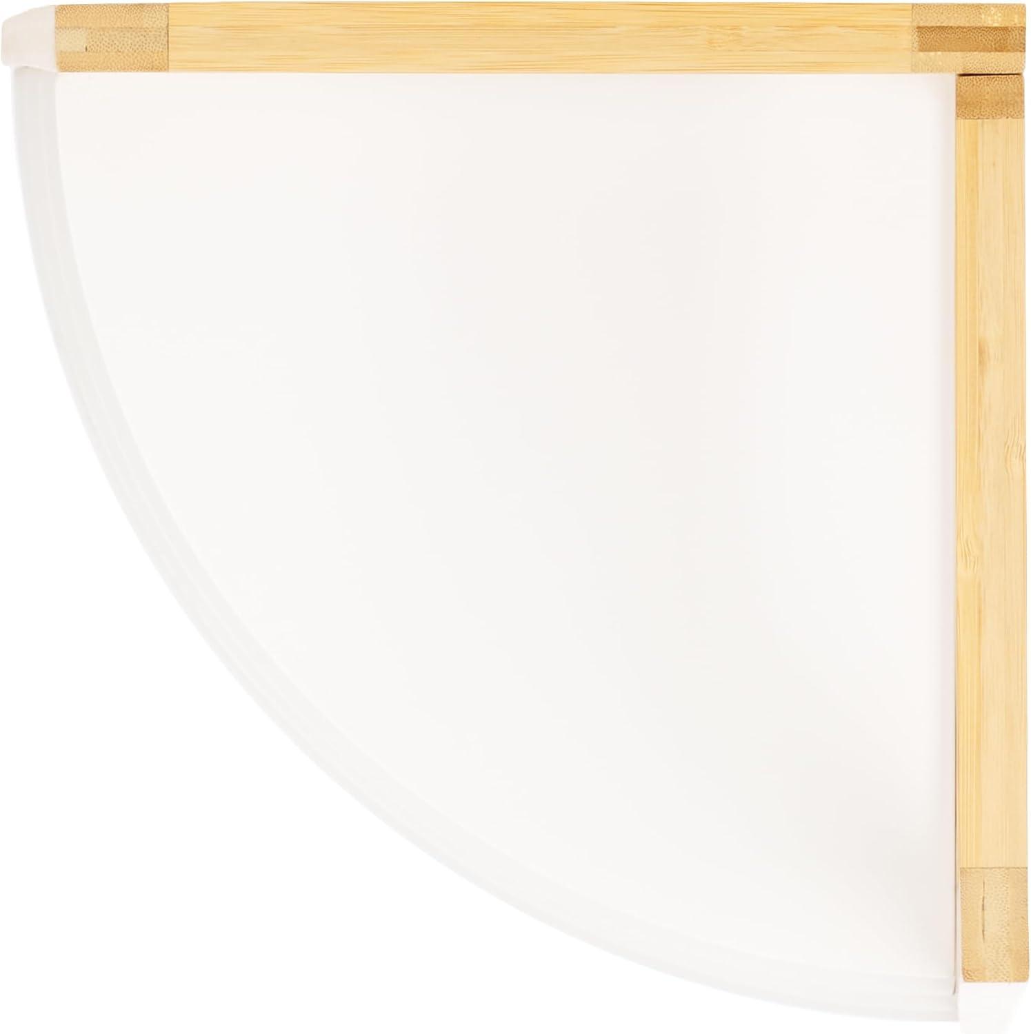 image:imageSAFAVIEH Home Collection Home Collection Rainier WhiteNatural 4Tier Corner Storage Shelf