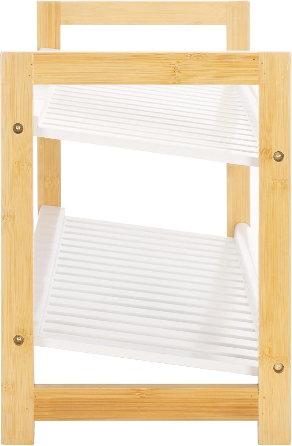 image:imageSAFAVIEH Home Collection Home Collection Wylie WhiteNatural Storage Shoe Rack