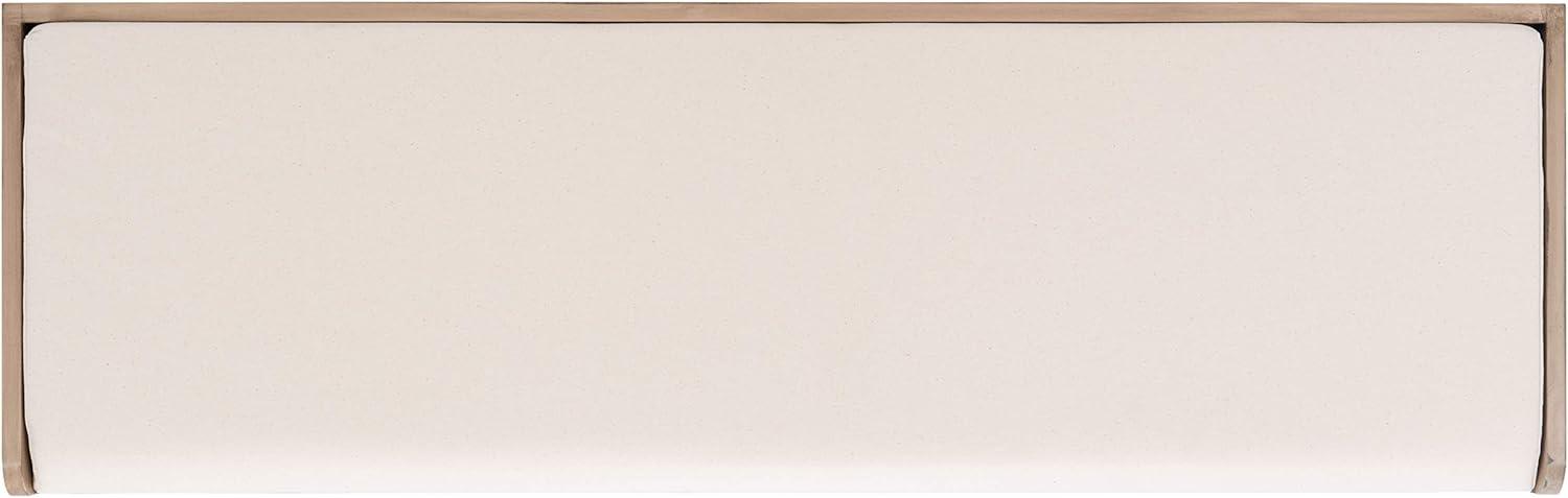 image:imageSAFAVIEH Home Collection Landers Distressed White 3DrawerCushion Storage Bench Fully Assembled BCH5703ASand