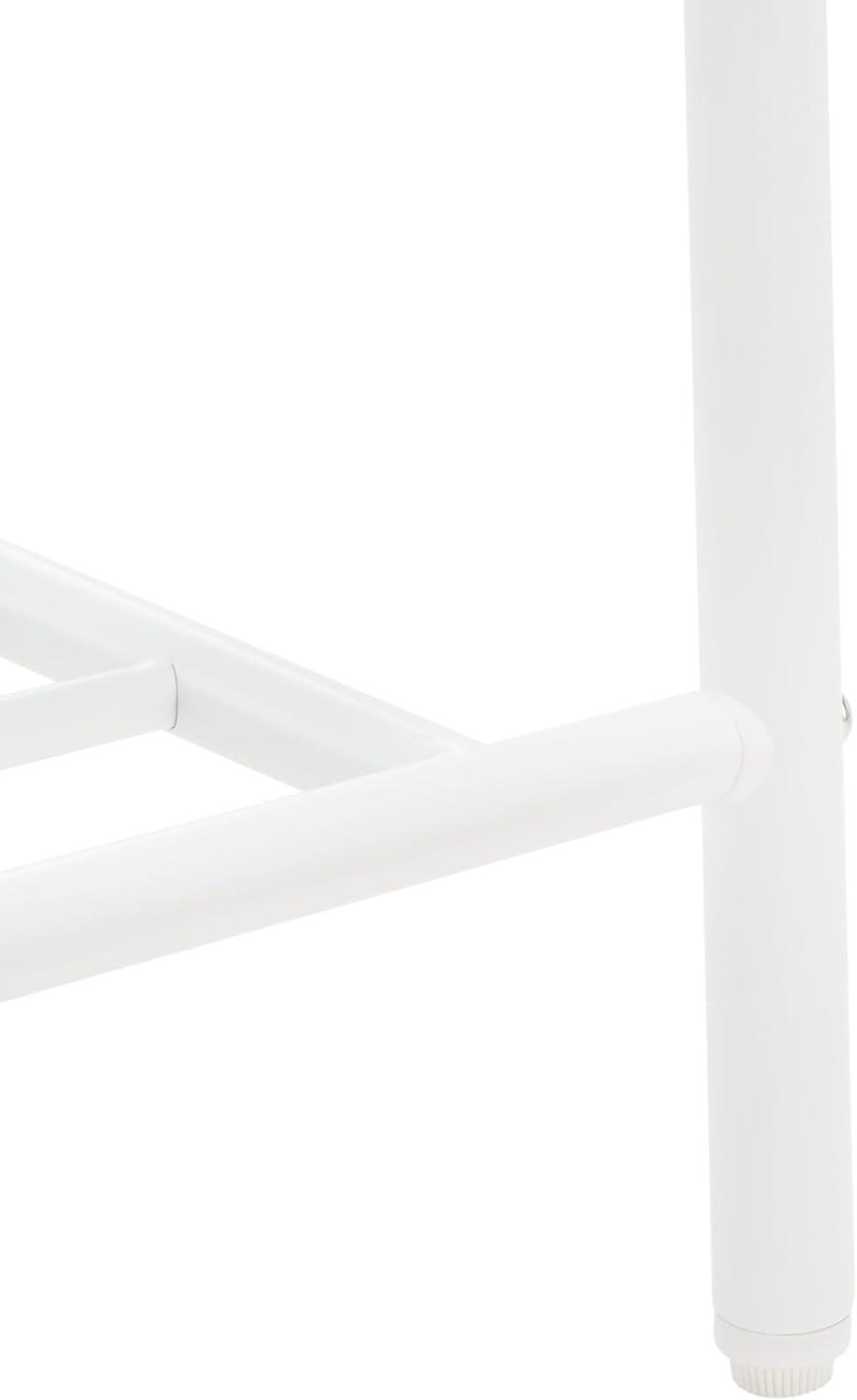 image:imageSAFAVIEH Home Collection Mira White Metal 3Tier Storage Shoe Rack
