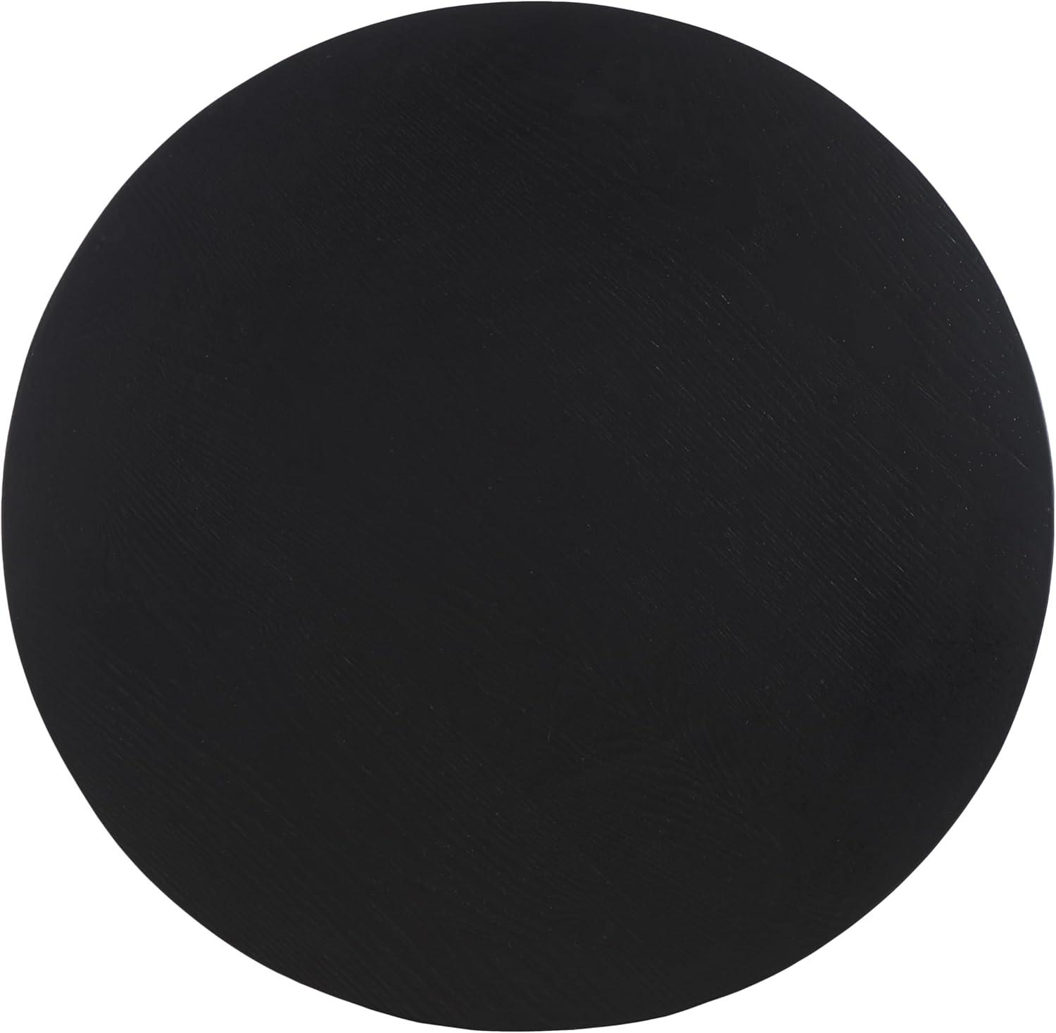image:imageSAFAVIEH Home Collection Rafaela Black Round Tray Top Storage Coffee Table Fully AssembledBlack