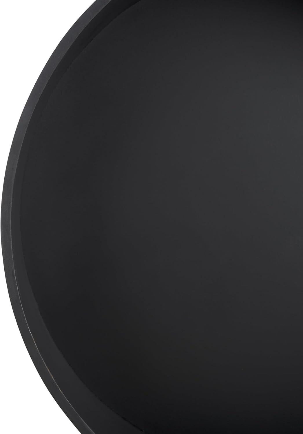 image:imageSAFAVIEH Home Collection Rafaela Black Round Tray Top Storage Coffee Table Fully AssembledBlack