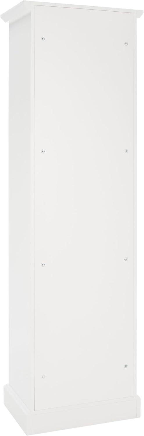 image:imageSAFAVIEH Home Collection Surrey Farmhouse Antique White 6Shelf 2Hook Bottom Storage Hall Tree Fully AssembledAntique White