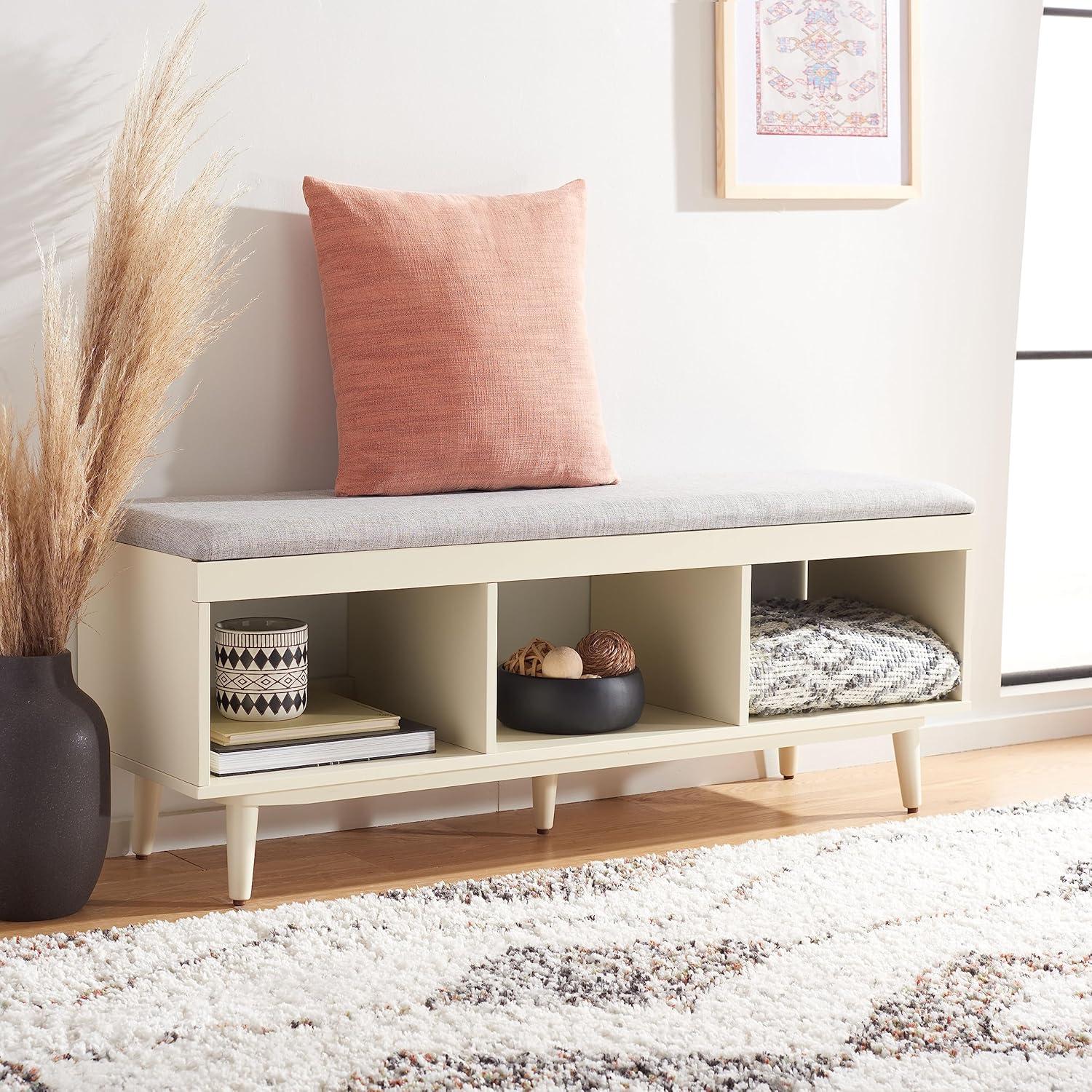 image:imageSafavieh Home Collection BCH5000 Bench GreyCream