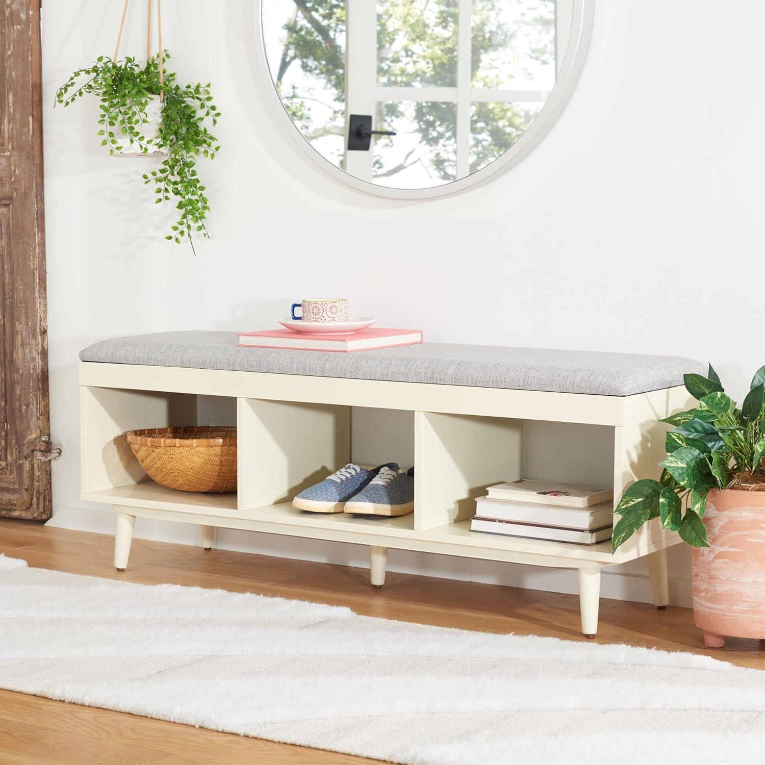 image:imageSafavieh Home Collection BCH5000 Bench GreyCream