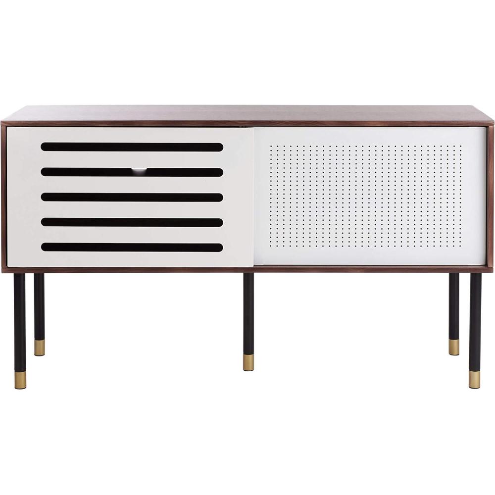 image:imageSafavieh Home Shiloh MidCentury Modern White and Walnut TV Media StandWhite Walnut