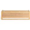 SAFAVIEH Couture Collection – Tyrell Natural Brown Wood Storage Bench, Modern Open-Base Design, Fully Assembled (SFV4257A)(Natural)