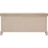 SAFAVIEH Home Collection – Briar 3-Drawer Upholstered Storage Bench, Farmhouse Entryway Accent Bench with Cushion Top, Distressed Grey Frame & Sand Drawer Fronts (BCH5700C)(Sand/Distressed White)