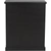 SAFAVIEH Home Collection – Maralah 5-Shelf Solid Wood Bookcase, White, 25″ Wide Storage Display Shelf, Fully Assembled (AMH6634B)(Black)