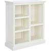 SAFAVIEH Home Collection – Maralah 5-Shelf Solid Wood Bookcase, White, 25″ Wide Storage Display Shelf, Fully Assembled (AMH6634B)(White)