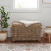 SAFAVIEH Home Collection – Salim Grey Rattan Storage Trunk with Handles, Woven Wicker Storage Chest for Living Room, Bedroom or Den, Fully Assembled (SEA7019A)