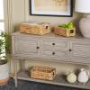 SAFAVIEH Home Collection Home Collection Reilly Natural Water hyacinth Set of 3 Storage Baskets (Fully Assembled)