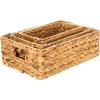 SAFAVIEH Home Collection Home Collection Reilly Natural Water hyacinth Set of 3 Storage Baskets (Fully Assembled)