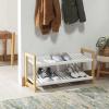 SAFAVIEH Home Collection Home Collection Wylie White/Natural Storage Shoe Rack