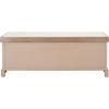 SAFAVIEH Home Collection Landers Distressed White 3-Drawer/Cushion Storage Bench (Fully Assembled) BCH5703A(Sand)