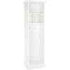 SAFAVIEH Home Collection Layli Farmhouse Antique White 4-Shelf 2-Hook Top Storage Hall Tree (Fully Assembled)(Antique White)