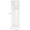 SAFAVIEH Home Collection Layli Farmhouse Antique White 4-Shelf 2-Hook Top Storage Hall Tree (Fully Assembled)(Antique White)