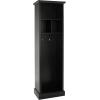 SAFAVIEH Home Collection Layli Farmhouse Antique White 4-Shelf 2-Hook Top Storage Hall Tree (Fully Assembled)(Black)
