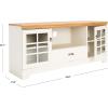 SAFAVIEH Home Collection Trudy White Wash and Oak 1-Drawer 2-Shelf Storage TV Media Stand (up to 60-inch Flat Screen)