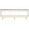 Safavieh Home Collection BCH5000 Bench, Grey/Cream
