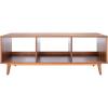SAFAVIEH Cricket TV Stand for up to 55″ Flatscreen – Natural Acacia, Open Shelf Design, Entertainment Media Console (MED5002A)(Natural Acacia)
