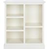 SAFAVIEH Home Collection – Maralah 5-Shelf Solid Wood Bookcase, White, 25″ Wide Storage Display Shelf, Fully Assembled (AMH6634B)(White)