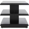 SAFAVIEH Home Collection – Suette Modern Black 3-Tier Square Accent Table with Shelves, Compact Storage Side Table for Living Room or Bedroom (ACC5001B)(Black)
