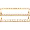 SAFAVIEH Home Collection Home Collection Acheta Natural Bamboo 3-Tier Shoe Storage Shelf