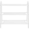 SAFAVIEH Home Collection Mira White Metal 3-Tier Storage Shoe Rack