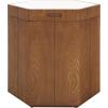 SAFAVIEH Home Collection Rafaela Walnut/White Hexagon Storage Accent Table (Fully Assembled)(Natural Brown/White)