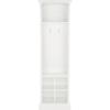 SAFAVIEH Home Collection Surrey Farmhouse Antique White 6-Shelf 2-Hook Bottom Storage Hall Tree (Fully Assembled)(Antique White)