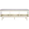 Safavieh Home Collection BCH5000 Bench, Grey/Cream
