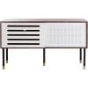 Safavieh Home Shiloh Mid-Century Modern White and Walnut TV Media Stand(White / Walnut)