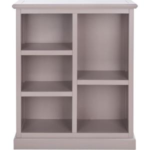 SAFAVIEH Home Collection – Maralah 5-Shelf Solid Wood Bookcase, White, 25″ Wide Storage Display Shelf, Fully Assembled (AMH6634B)(Grey)