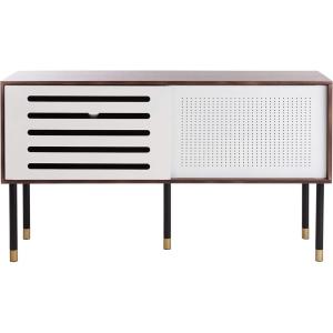 Safavieh Home Shiloh Mid-Century Modern White and Walnut TV Media Stand(White / Walnut)