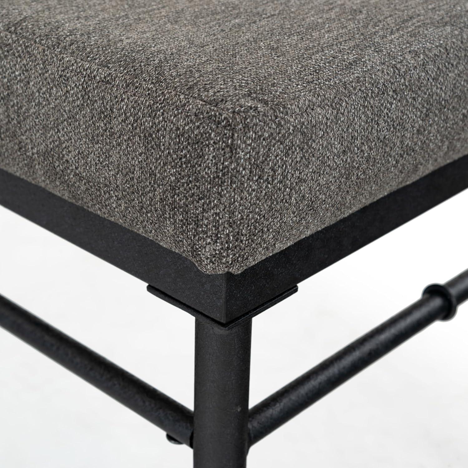 image:imageSAFAVIEH Couture Collection Theabella Black amp Dark Grey BenchBlackDark Grey