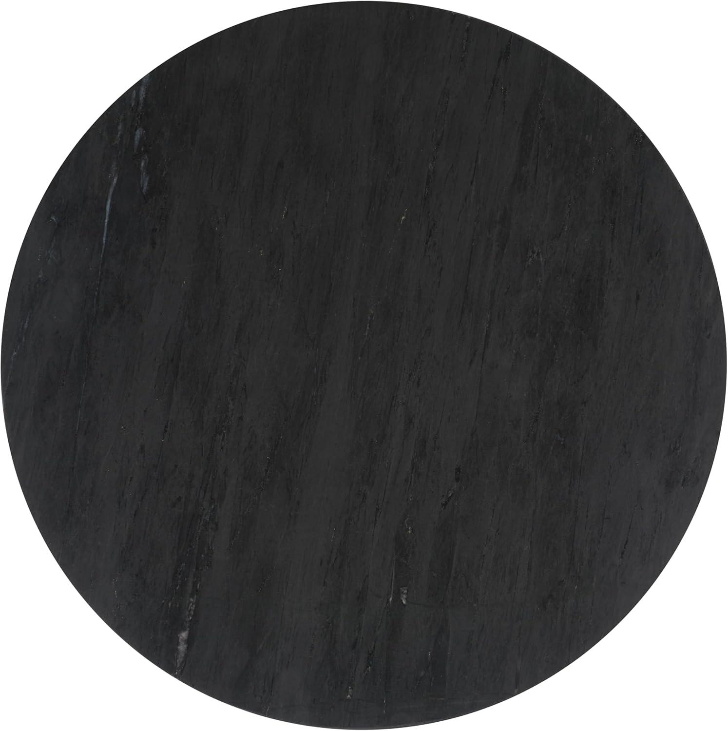 image:imageSAFAVIEH Couture Collection Valentia Light Grey Marble Accent TableBlack