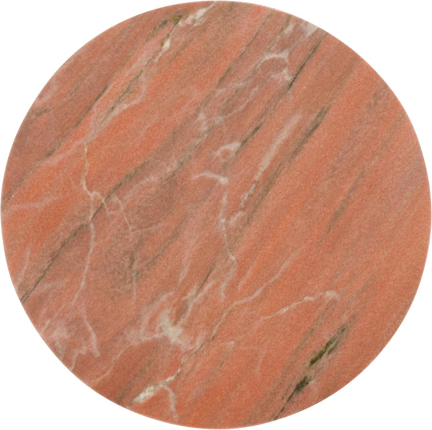 image:imageSAFAVIEH Couture Collection Valentia Light Grey Marble Accent TableClay
