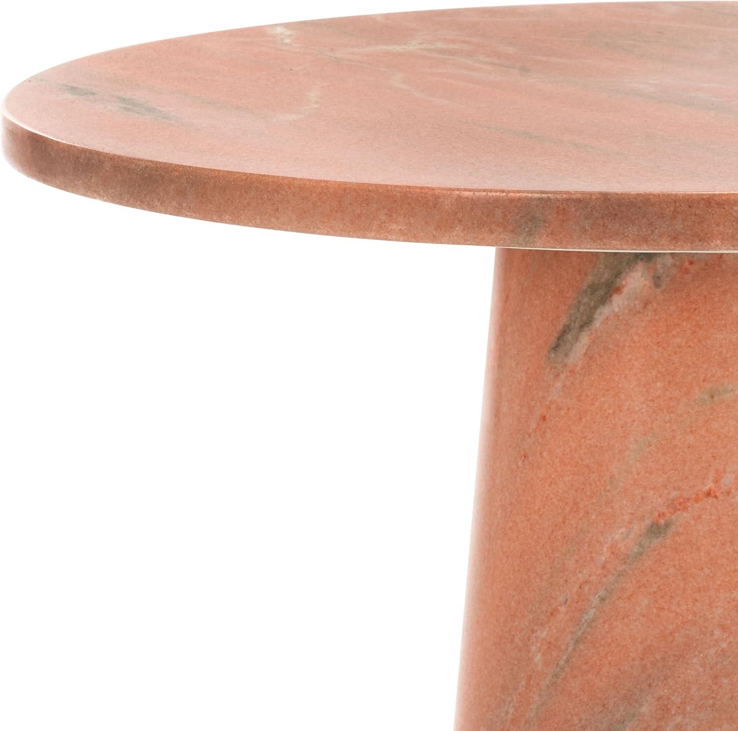 image:imageSAFAVIEH Couture Collection Valentia Light Grey Marble Accent TableClay