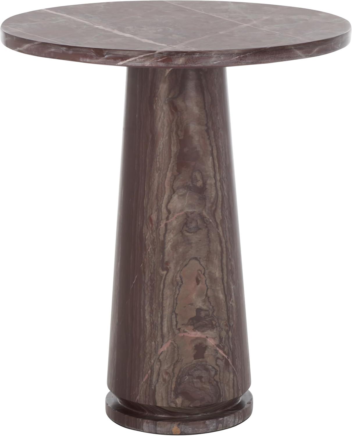 image:imageSAFAVIEH Couture Collection Valentia Light Grey Marble Accent TablePink