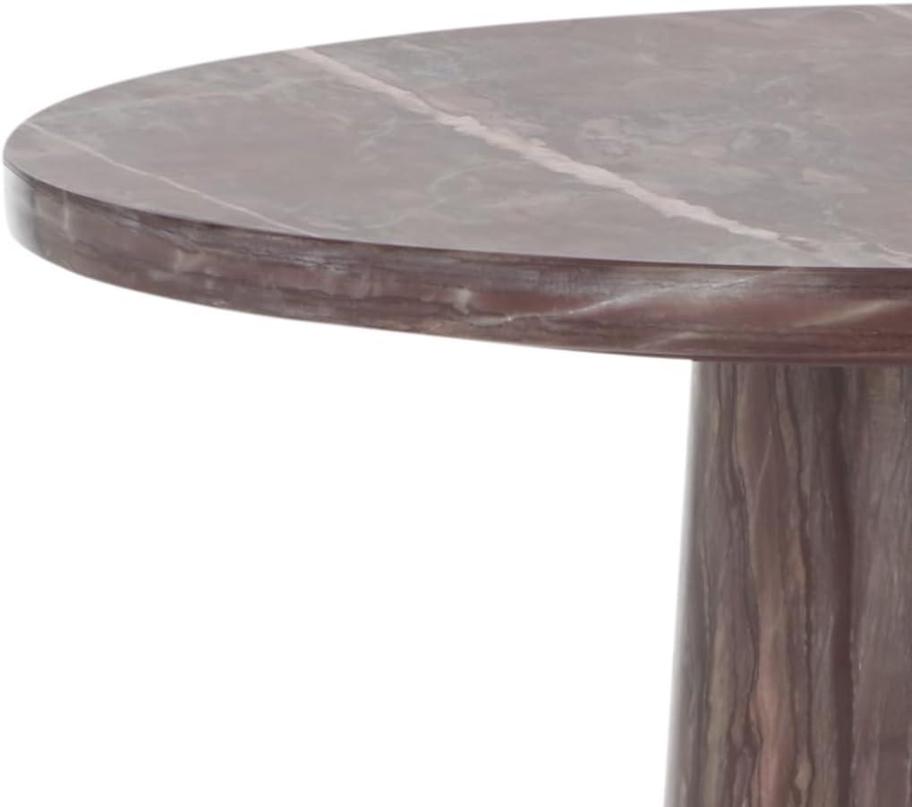 image:imageSAFAVIEH Couture Collection Valentia Light Grey Marble Accent TablePink