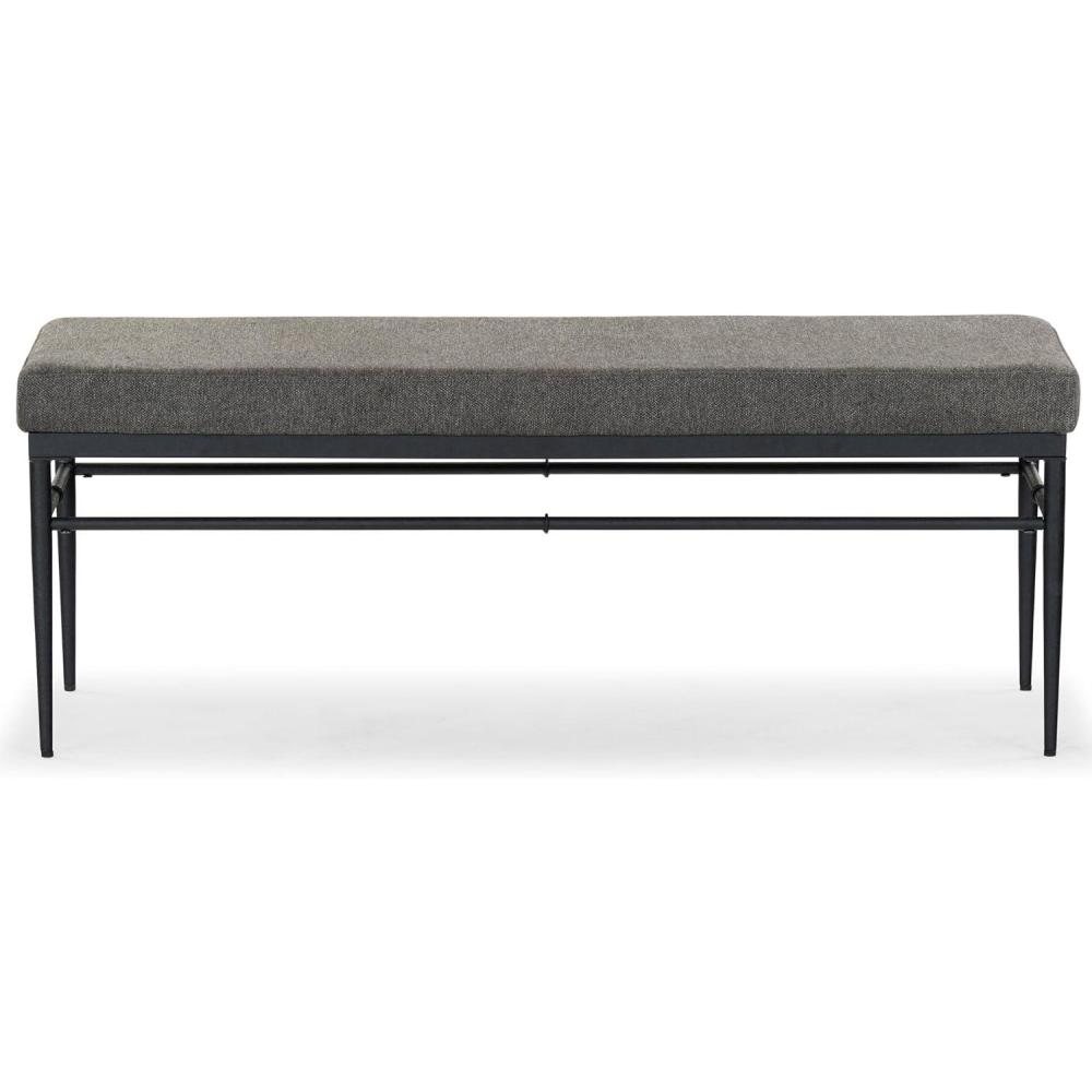 image:imageSAFAVIEH Couture Collection Theabella Black amp Dark Grey BenchBlackDark Grey